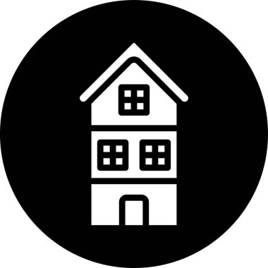 Modern ev simgesinin vektör illüstrasyonu