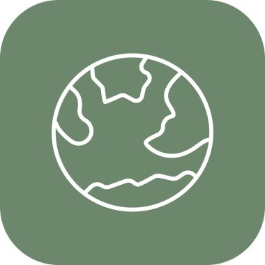 Gezegen ikonu vektör illüstrasyonu