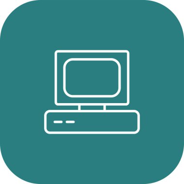 Bilgisayar simgesi soyut bir grupta izole edildi