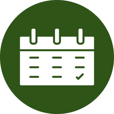 Takvim simgesi vektör illüstrasyonu