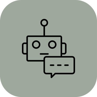 bot simge vektör çizim