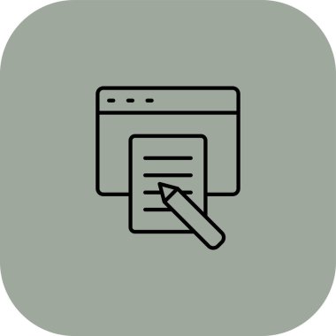 Belge simgesinin vektör illüstrasyonu