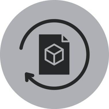 Teslimat kutusu simgesi, vektör çizim