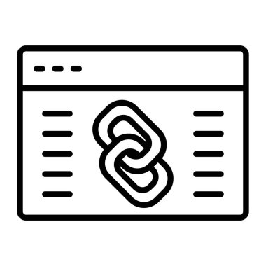 bağlantı vektör simgesi kolayca düzenlenebilir veya düzenlenebilir