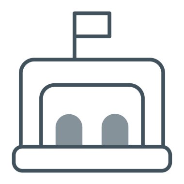 Otel ikonu. vektör illüstrasyonu