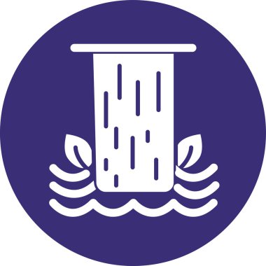 Su. Web simgesi basit illüstrasyon