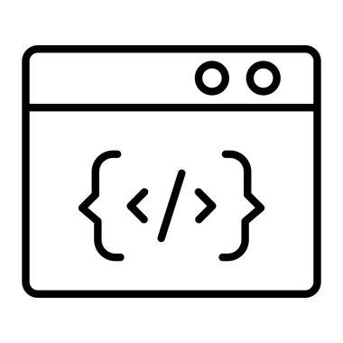 Web tarayıcı satırı vektör simgesi