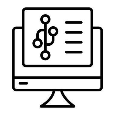 veri analiz simgesi vektör illüstrasyonu