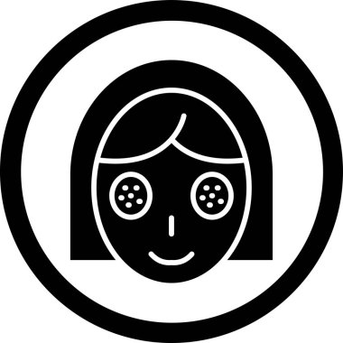 Kadın. Web simgesi basit illüstrasyon