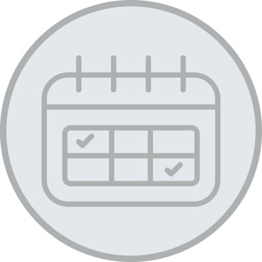 Takvim simgesi vektör illüstrasyonu