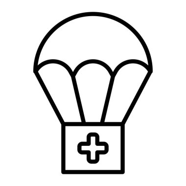 Vektör hava balonu simgesini