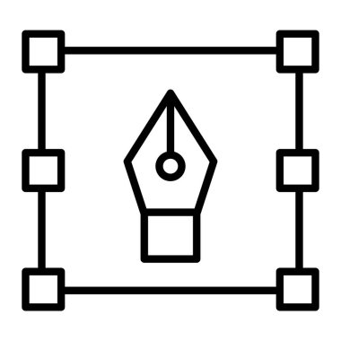 Modern bir simge tasarımının vektör illüstrasyonu
