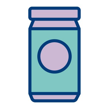 Kavanoz. Web simgesi vektör illüstrasyonu