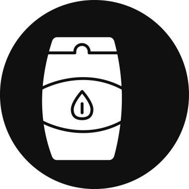 Bir gaz simgesinin vektör illüstrasyonu