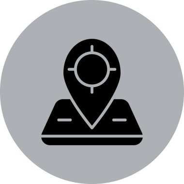 konum simgesi vektör illüstrasyonu