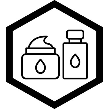 Şişe yağı ikonu. Web için yağ vektörü simgelerinin özet çizimi