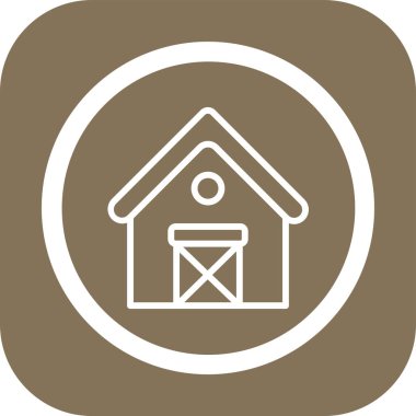 ahır simge vektör çizim