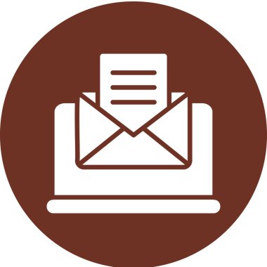 e- posta iletisi simgesi, vektör illüstrasyonu