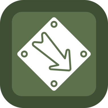 arrow down icon. vector illustration
