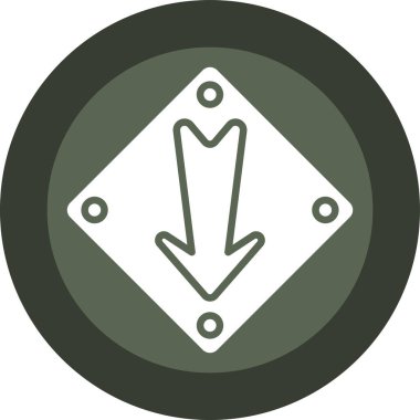 Modern bir simgenin vektör illüstrasyonu