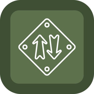 ok simgesi, yön simgesi, vektör illüstrasyonu