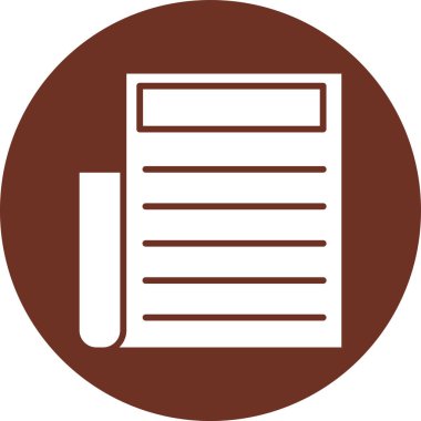 belge simgesi, vektör çizimi