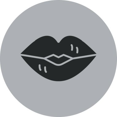 Güzel dudaklar vektör simgesi