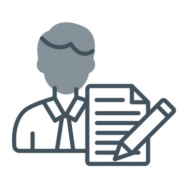 iş görüşmesi simgesi, özet vektör illüstrasyonu, iş arama