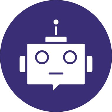 robot ikon vektör illüstrasyonu