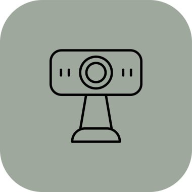 ccTV kamera simgesinin vektör illüstrasyonu