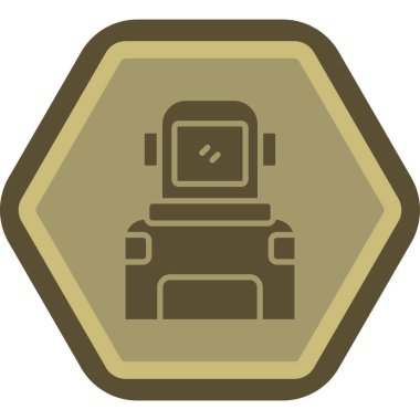 Robot simgesinin vektör illüstrasyonu