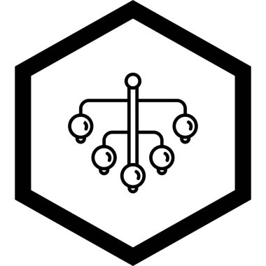 şebeke. Web simgesi basit illüstrasyon