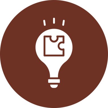 Bir fikrim var. Web simgesi basit illüstrasyon