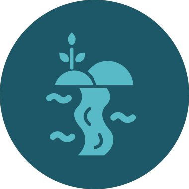 Vektör illüstrasyon simgesi, ağaç ve ağaç, ağaç