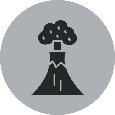 Bir ağaç simgesinin vektör illüstrasyonu