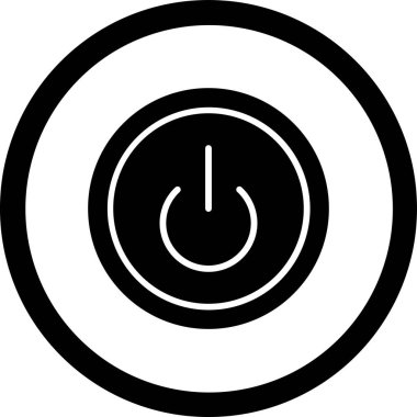 güç simgesi vektör illüstrasyonu