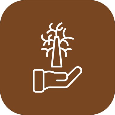 ağaç simgesi, vektör illüstrasyonu