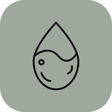 Vektör su damla simgesi