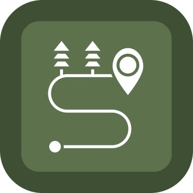 Harita işaretleyici. Basit resimleme