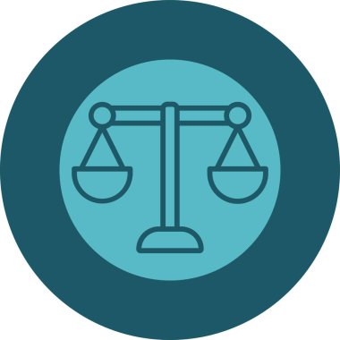 Adalet simgesinin vektör illüstrasyonu