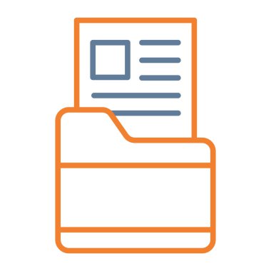 Belge. Web simgesi basit tasarım