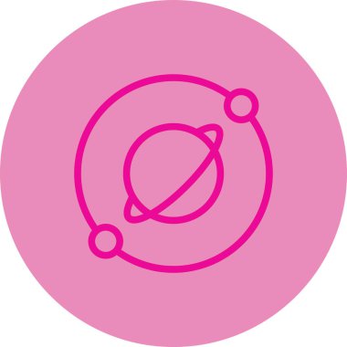 Bir gezegenin vektör çizimi