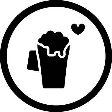 Aşk simgesinin vektör illüstrasyonu