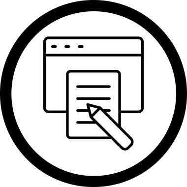 belge vektör simgesi modern çizgi çizimi