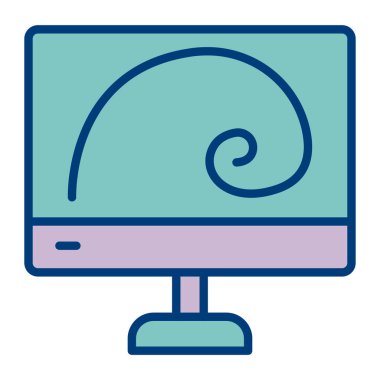 Bilgisayar simgesi. vektör illüstrasyonu