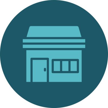 dükkan simgesi vektör illüstrasyonu