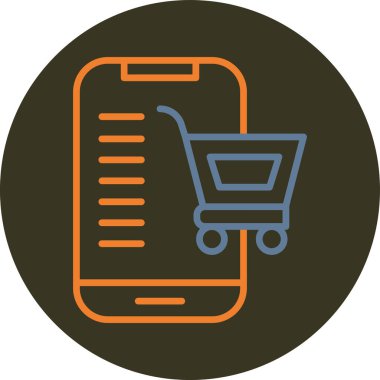 Cep telefonu. Web simgesi vektör illüstrasyonu