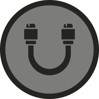 Bir araba simgesinin vektör illüstrasyonu