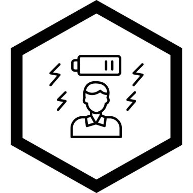 Bir insan simgesinin vektör illüstrasyonu