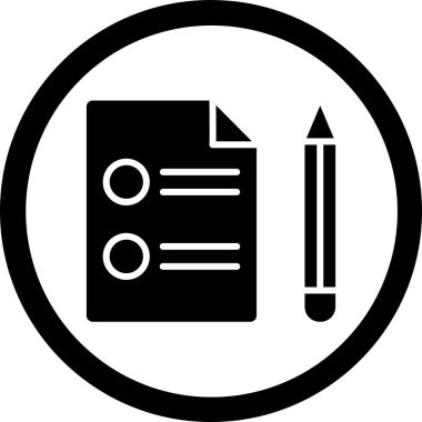 Belge. Web simgesi basit illüstrasyon